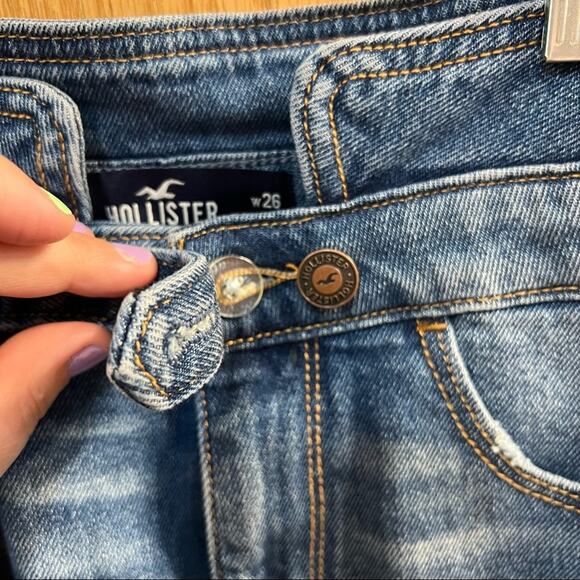 Hollister Vintage Stretch Ultra High Rise Mom Jeans Women's Size 26 Waist x 27 L - Picture 5 of 9